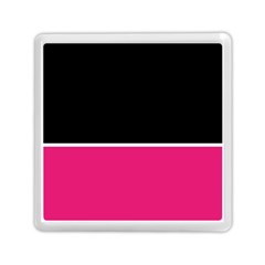 Black Pink Line White Memory Card Reader (square)  by Mariart