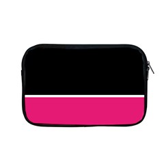 Black Pink Line White Apple Macbook Pro 13  Zipper Case by Mariart