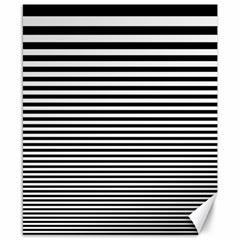 Black White Line Canvas 8  X 10 