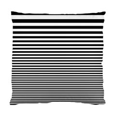 Black White Line Standard Cushion Case (two Sides)