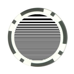 Black White Line Poker Chip Card Guard (10 Pack) by Mariart