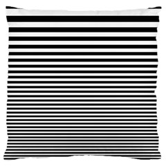 Black White Line Large Cushion Case (two Sides)