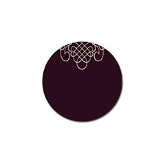 Black Cherry Scrolls Purple Golf Ball Marker (10 Pack)
