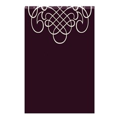 Black Cherry Scrolls Purple Shower Curtain 48  X 72  (small) 