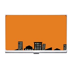 City Building Orange Business Card Holders by Mariart