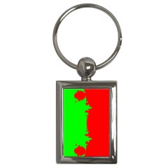 Critical Points Line Circle Red Green Key Chains (rectangle) 