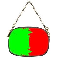 Critical Points Line Circle Red Green Chain Purses (two Sides)  by Mariart