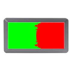 Critical Points Line Circle Red Green Memory Card Reader (mini)