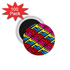 Color Red Yellow Blue Graffiti 1 75  Magnets (100 Pack) 