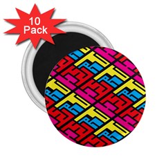 Color Red Yellow Blue Graffiti 2 25  Magnets (10 Pack) 
