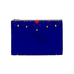 Critical Points Line Circle Red Blue Yellow Cosmetic Bag (medium) 