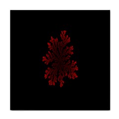 Dendron Diffusion Aggregation Flower Floral Leaf Red Black Face Towel