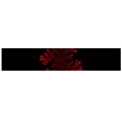 Dendron Diffusion Aggregation Flower Floral Leaf Red Black Flano Scarf (large) by Mariart