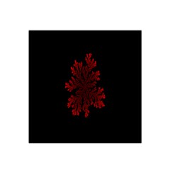 Dendron Diffusion Aggregation Flower Floral Leaf Red Black Satin Bandana Scarf by Mariart