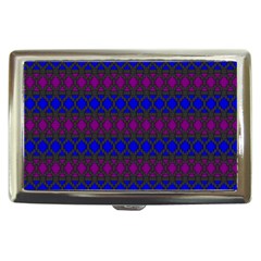 Diamond Alt Blue Purple Woven Fabric Cigarette Money Cases