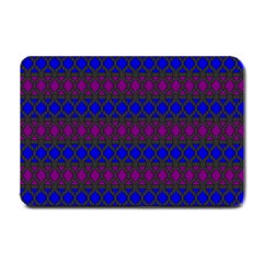 Diamond Alt Blue Purple Woven Fabric Small Doormat 