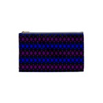Diamond Alt Blue Purple Woven Fabric Cosmetic Bag (Small)  Front