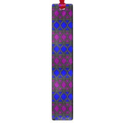 Diamond Alt Blue Purple Woven Fabric Large Book Marks by Mariart