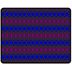 Diamond Alt Blue Purple Woven Fabric Double Sided Fleece Blanket (medium) 