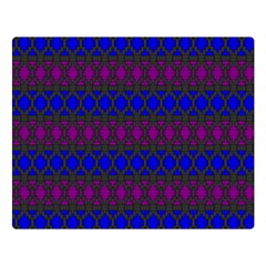 Diamond Alt Blue Purple Woven Fabric Double Sided Flano Blanket (large) 