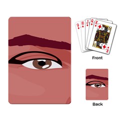Eye Difficulty Red Playing Card