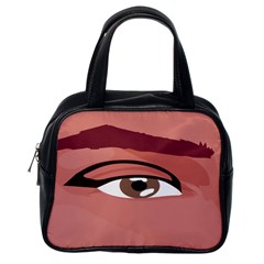 Eye Difficulty Red Classic Handbags (one Side)