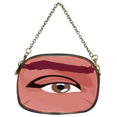 Eye Difficulty Red Chain Purses (one Side) 