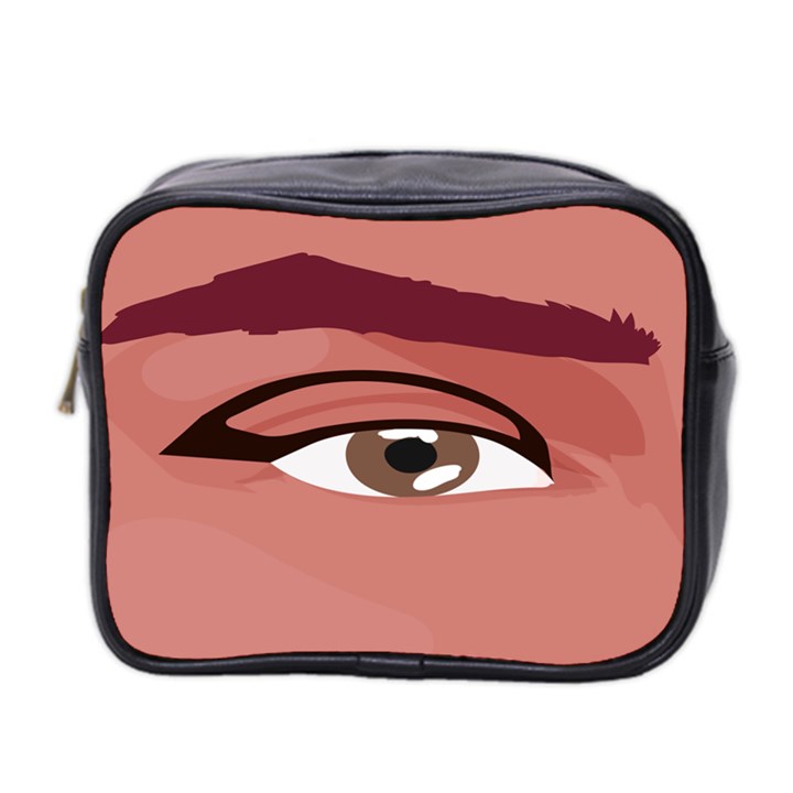 Eye Difficulty Red Mini Toiletries Bag 2-Side