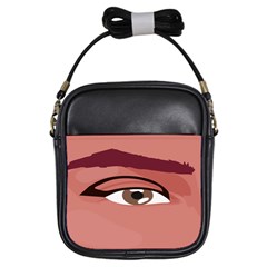 Eye Difficulty Red Girls Sling Bags by Mariart