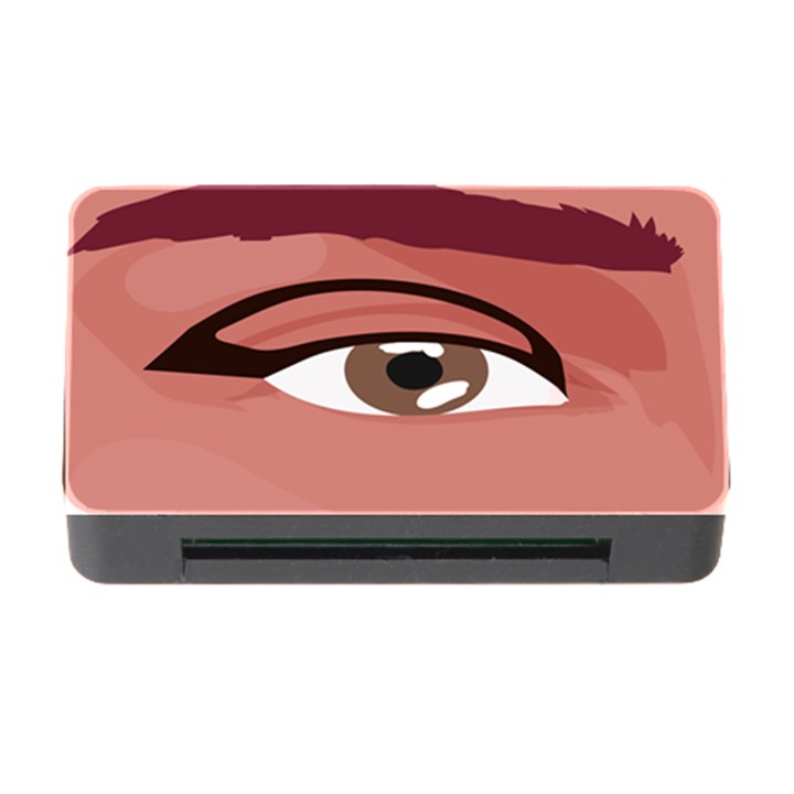 Eye Difficulty Red Memory Card Reader with CF