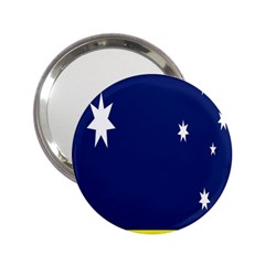 Flag Star Blue Green Yellow 2 25  Handbag Mirrors