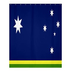 Flag Star Blue Green Yellow Shower Curtain 60  X 72  (medium)  by Mariart