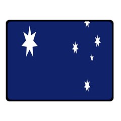 Flag Star Blue Green Yellow Double Sided Fleece Blanket (small) 