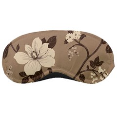 Floral Flower Rose Leaf Grey Sleeping Masks