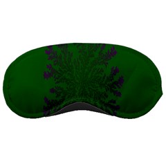 Dendron Diffusion Aggregation Flower Floral Leaf Green Purple Sleeping Masks