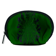 Dendron Diffusion Aggregation Flower Floral Leaf Green Purple Accessory Pouches (medium) 