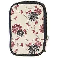 Flower Floral Black Pink Compact Camera Cases