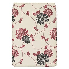 Flower Floral Black Pink Flap Covers (l)  by Mariart