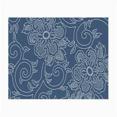 Flower Floral Blue Rose Star Small Glasses Cloth (2-side)