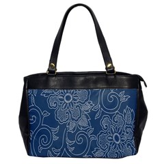 Flower Floral Blue Rose Star Office Handbags by Mariart