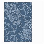 Flower Floral Blue Rose Star Small Garden Flag (Two Sides) Back