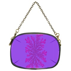 Dendron Diffusion Aggregation Flower Floral Leaf Red Purple Chain Purses (one Side) 