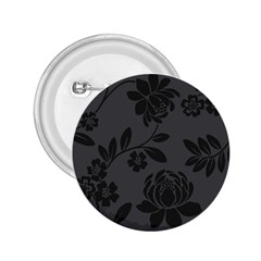 Flower Floral Rose Black 2 25  Buttons