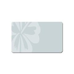 Hibiscus Sakura Glacier Gray Magnet (name Card) by Mariart