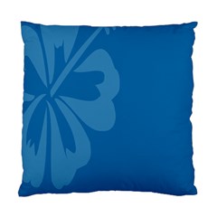 Hibiscus Sakura Classic Blue Standard Cushion Case (one Side) by Mariart