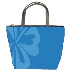 Hibiscus Sakura Classic Blue Bucket Bags by Mariart