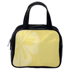 Hibiscus Custard Yellow Classic Handbags (one Side)