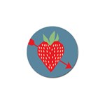 Fruit Red Strawberry Golf Ball Marker (10 pack) Front