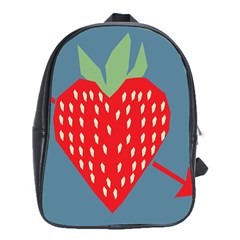Fruit Red Strawberry School Bags (xl)  by Mariart