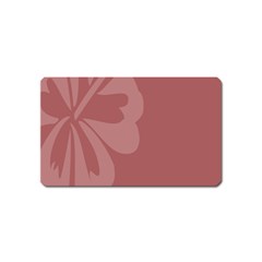 Hibiscus Sakura Red Magnet (name Card) by Mariart